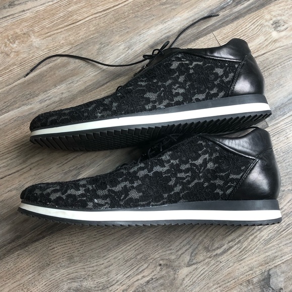 Stuart Weitzman Cabbie Sneakers Black Sz 10 - Picture 6 of 8